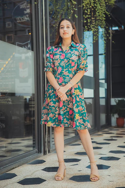 Mel Printed Shirt Dress